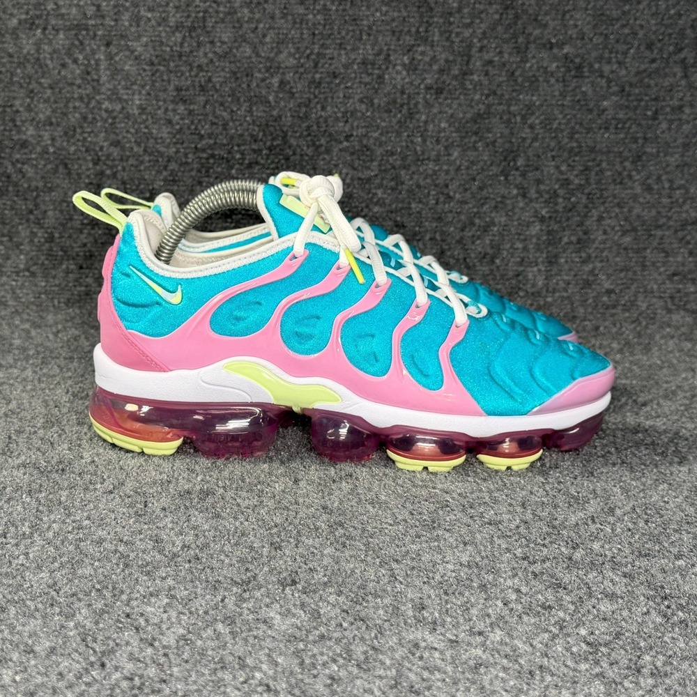 Nike Air VaporMax Plus Easter Running Shoes Women's 9 Blue Pink Athletic Sneaker